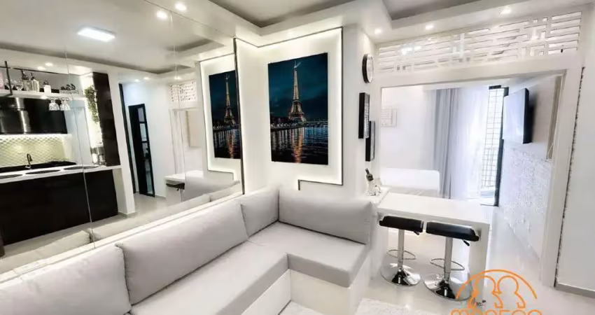 Apartamento à venda, 1 quarto, 1 vaga, centro - são vicente/sp