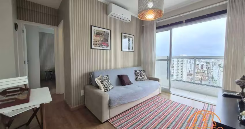Apartamento à venda, 1 quarto, 1 vaga, ponta da praia - santos/sp