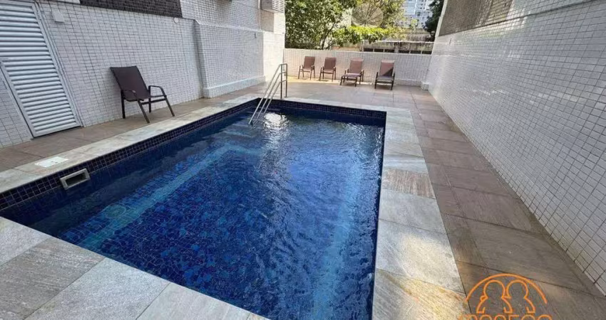 Apartamento à venda, 3 quartos, 1 suíte, 1 vaga, aparecida - santos/sp