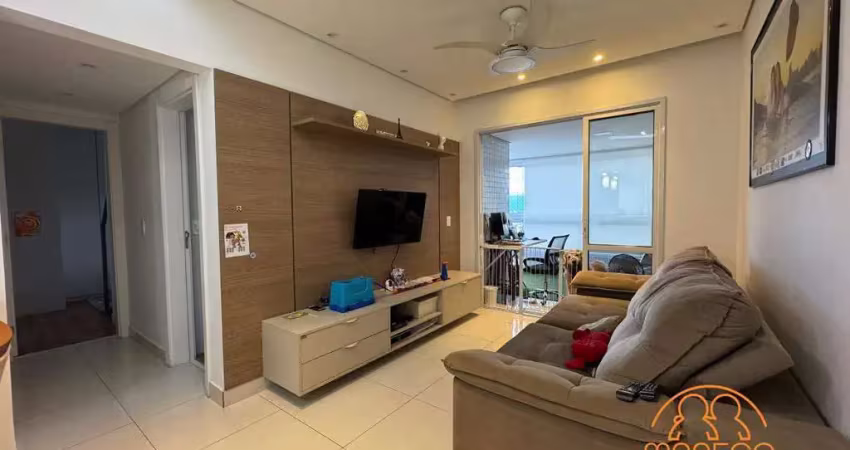 Apartamento à venda, 2 quartos, 1 suíte, 1 vaga, centro - são vicente/sp