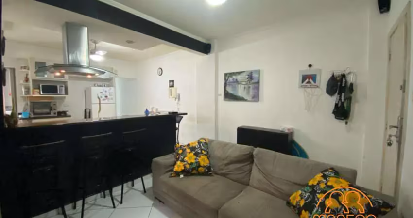 Apartamento à venda, 2 quartos, 1 suíte, 1 vaga, centro - são vicente/sp