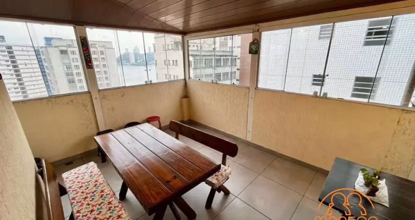 Apartamento à venda, 2 quartos, 2 suítes, 1 vaga, centro - são vicente/sp