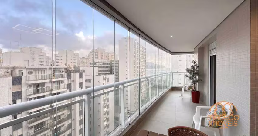 Apartamento à venda, 3 quartos, 3 suítes, 2 vagas, boqueirão - santos/sp