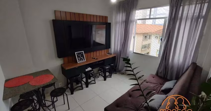 Apartamento à venda, 1 quarto, 1 vaga, boa vista - são vicente/sp