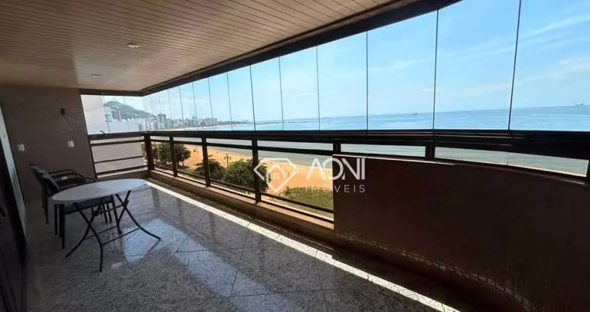 Apartamento com 4 dormitórios para alugar, 240 m² por r$ 13.545,23/mês - praia da costa - vila velha/es