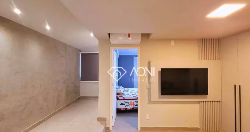 Apartamento com 1 dormitório à venda, 60 m² por r$ 450.000,00 - praia da costa - vila velha/es