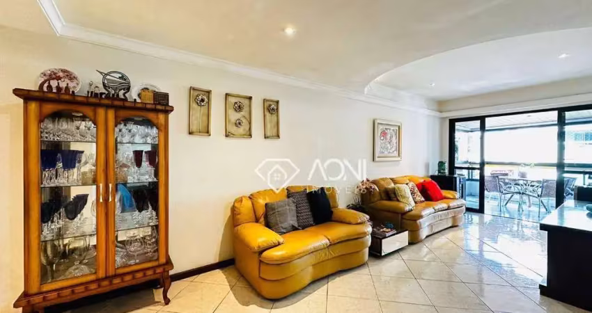 Apartamento com 4 dormitórios à venda, 190 m² por r$ 1.300.000,00 - praia da costa - vila velha/es