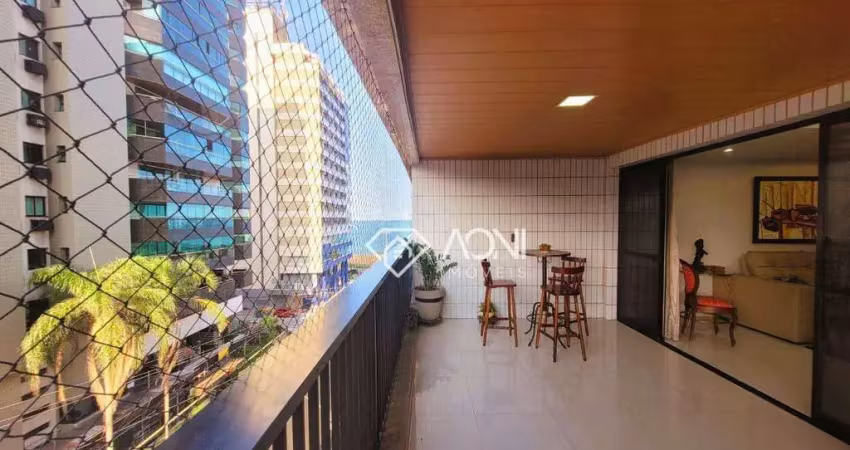 Apartamento com 4 dormitórios à venda, 320 m² por r$ 1.150.000,00 - praia da costa - vila velha/es