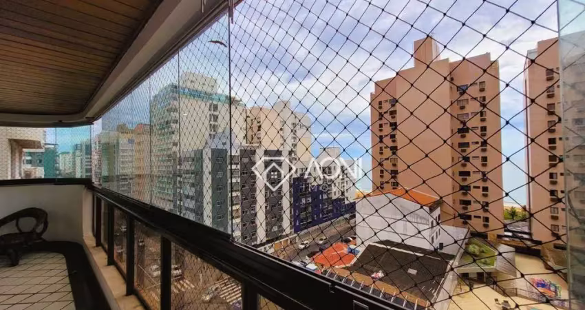 Apartamento com 4 dormitórios à venda, 180 m² por r$ 1.300.000,00 - praia da costa - vila velha/es