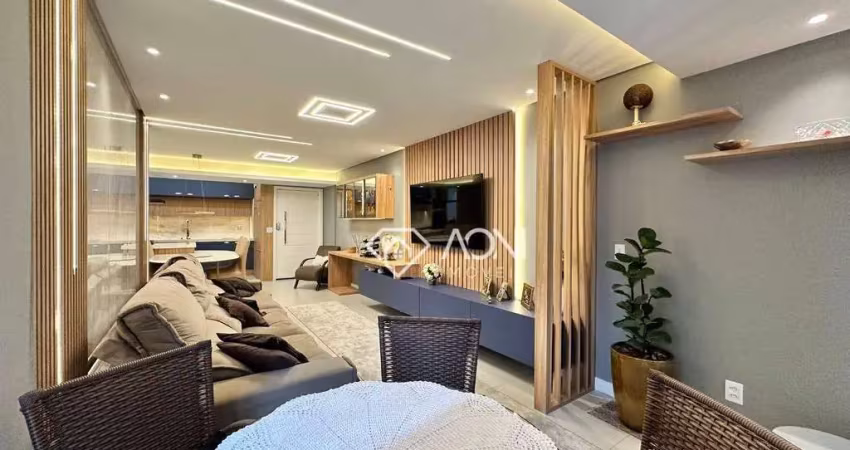 Apartamento com 3 dormitórios à venda, 130 m² por r$ 1.400.000,00 - praia da costa - vila velha/es