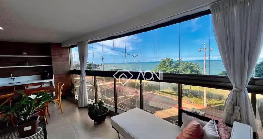 Apartamento com 4 dormitórios à venda, 240 m² por r$ 3.100.000,00 - praia de itaparica - vila velha/es