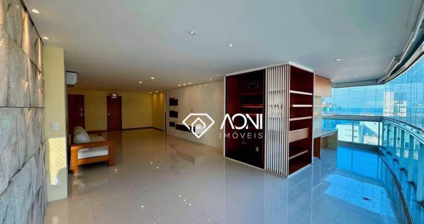 Apartamento com 4 dormitórios para alugar, 165 m² por R$ 8.673,61/mês - Praia da Costa - Vila Velha/ES