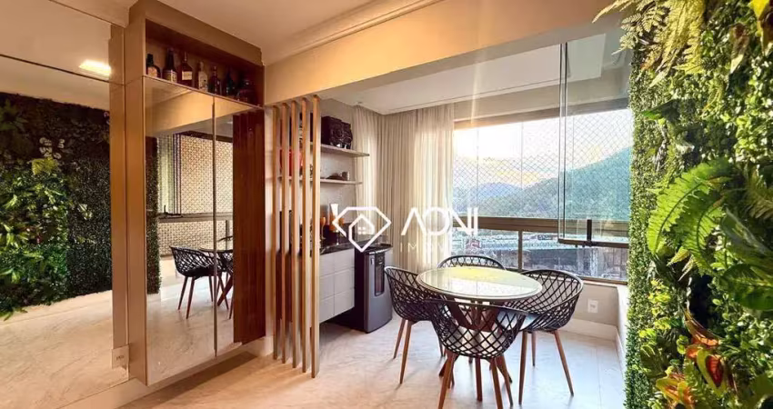 Apartamento com 4 dormitórios à venda, 135 m² por r$ 1.890.000,00 - praia da costa - vila velha/es