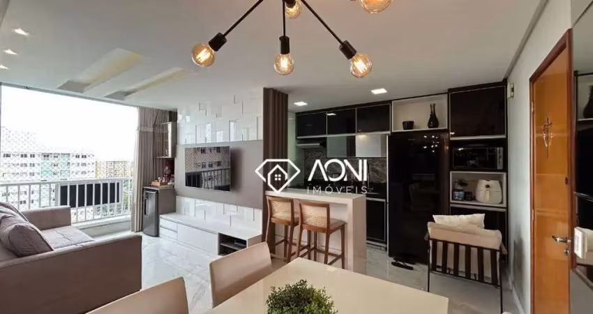 Apartamento com 2 dormitórios à venda, 65 m² por r$ 659.000,00 - valparaíso - serra/es