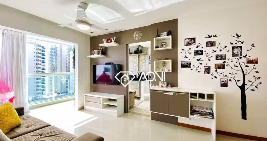 (exclusivo) lindo apartamento, sol da manhã, vista mar com 2 dormitórios à venda, 67 m² por r$ 680.000 - praia de itapoã - vila velha/es