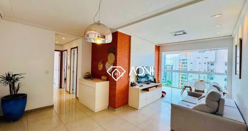 Apartamento com 3 dormitórios à venda, 110 m² por r$ 1.100.000,00 - praia da costa - vila velha/es