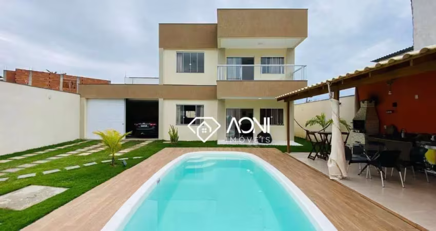 Casa duplex - 3 dormitórios com piscina - 193m² área construída - por r$ 1.149.000,00 - interlagos 2 - vila velha/es