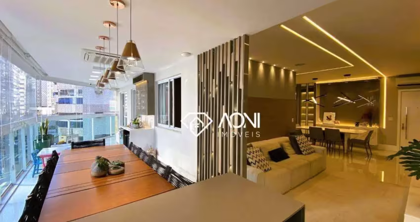 Porteira fechada - apartamento com 4 dormitórios à venda, 162 m² por r$ 2.380.000,00 - praia da costa - vila velha/es