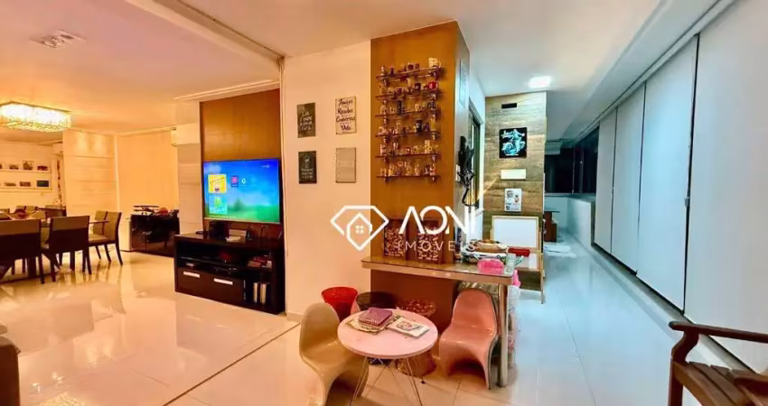 Apartamento com 4 dormitórios à venda, 146 m² por r$ 1.850.000,00 - praia da costa - vila velha/es