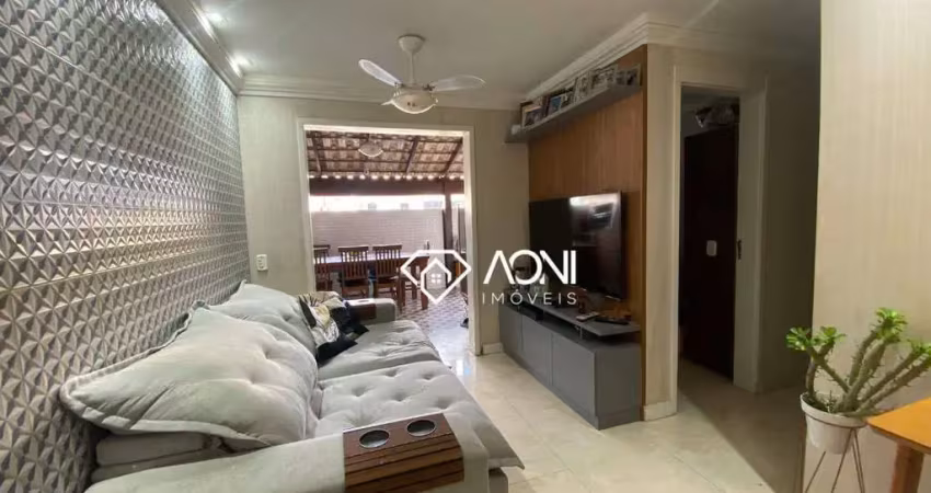 Apartamento garden com 3 dormitórios à venda, 54 m² por r$ 450.000 - jardim limoeiro - serra/es