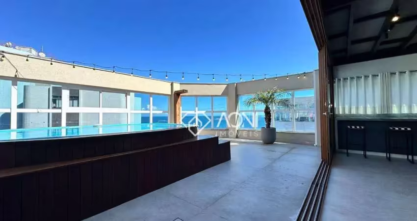 Exclusividade - cobertura com 3 dormitórios à venda ou locação, 231 m² por r$ 3.590.000 - praia de itaparica - vila velha/es