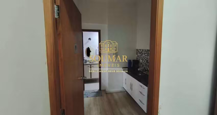 Sala comercial mobiliada 75m² com 02 banheiros - centro de santos