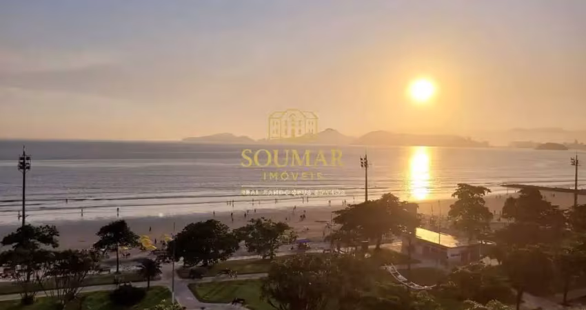 Apartamento de  2 dormitórios com vista mar- aparecida / santos