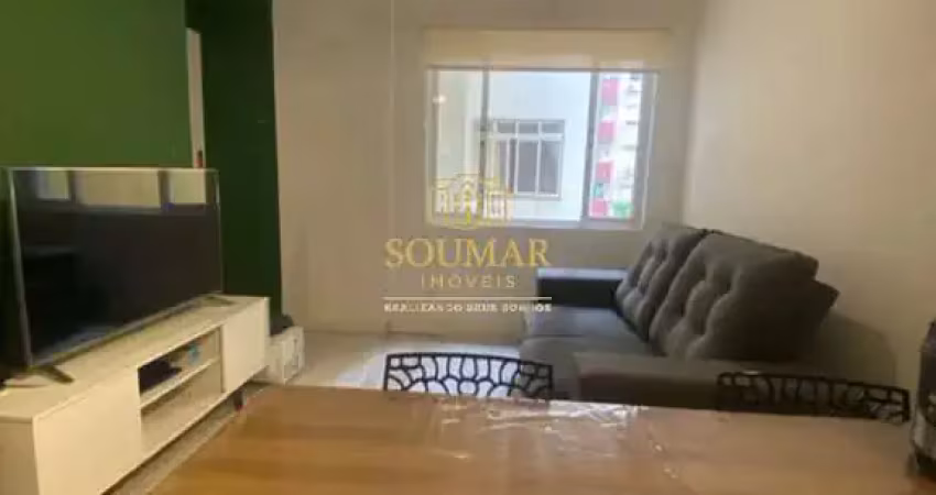 Apartamento de 1 dormitório reformado à venda, josé menino, santos/sp