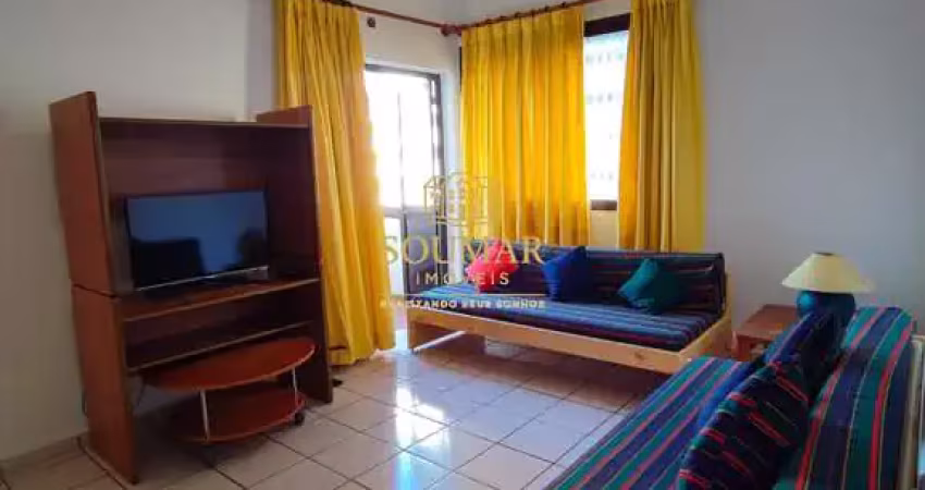 Apartamento locação, 1 dorm., 1 vaga demarcada - gonzaga - santos/sp