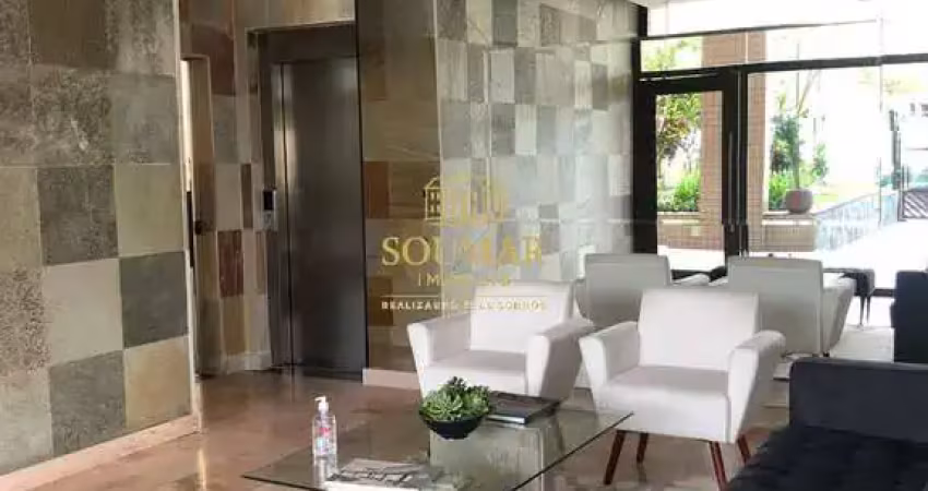 Apartamento 3 dormitórios, 1 suíte, frente mar, pompéia- santos/sp.