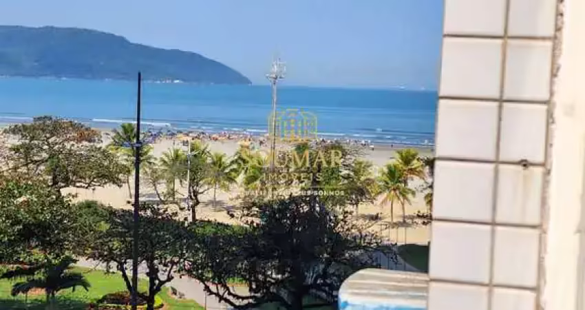 Kitnet reformado com vista mar e garagem na pompéia em santos/sp