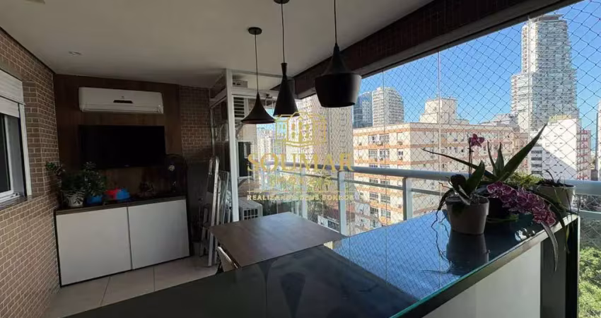 Apartamento, 3 dormitórios, 87m²,  pompéia  santos/sp.