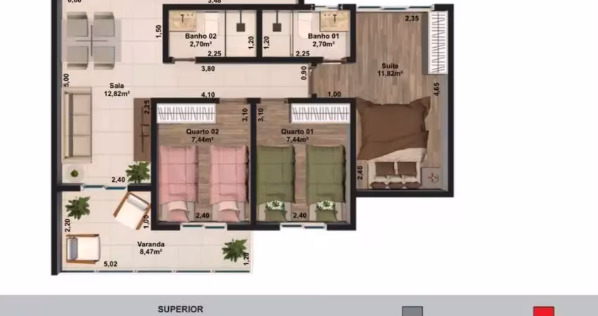 Apartamento com 2 quartos à venda na Rúbens Falcão, Parada 40, São Gonçalo