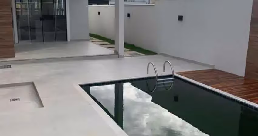 Excelente casa linear no alphaville 1 maricá com 3 quartos suite piscina