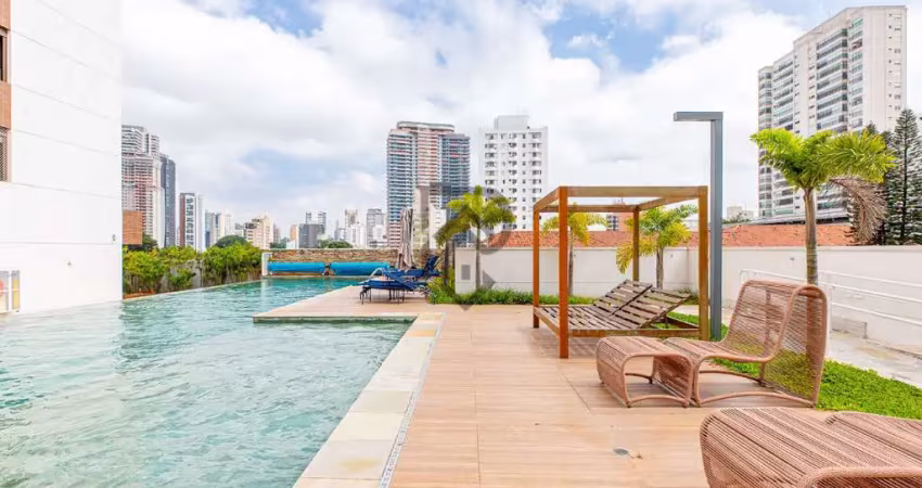 Apartamento brooklin pronto para morar andar alto vista livre