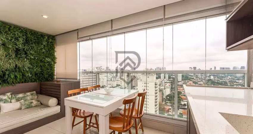 Apartamento brooklin alto padrão andar alto vista livre