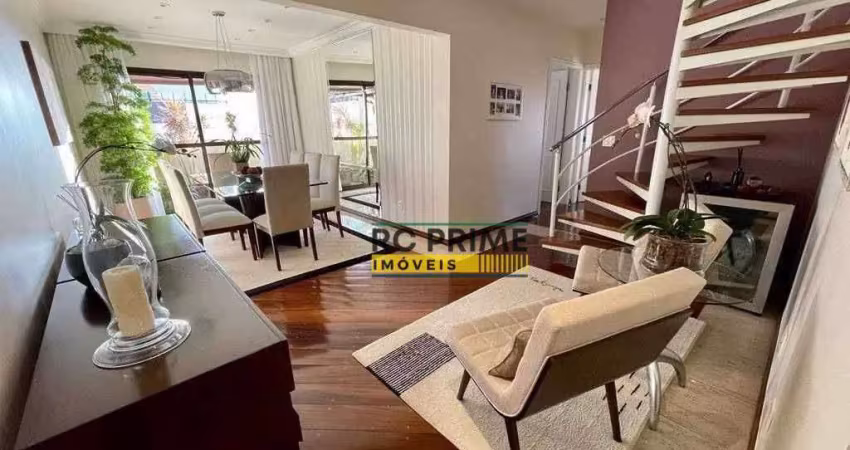 Apartamento duplex com 3 dormitórios à venda, 269 m² por r$ 1.899.000,00 - chácara inglesa - são bernardo do campo/sp