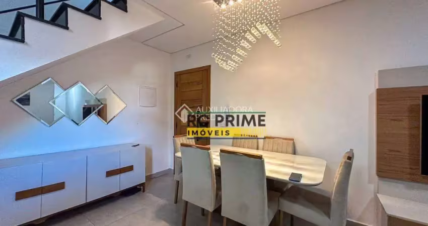 Cobertura com 3 dormitórios à venda, 100 m² por r$ 640.000,00 - vila curuçá - santo andré/sp