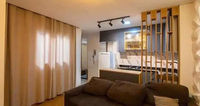 Cobertura 90 m² 2 vagas mobiliada na vila scarpelli - santo andré
