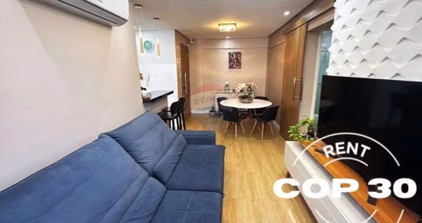 Aluguel cop30 - apartamento no condominio summer ville - 2 quartos  (sendo 1 suite )+ sofá- cama ( acomoda ate  6 pessoas)