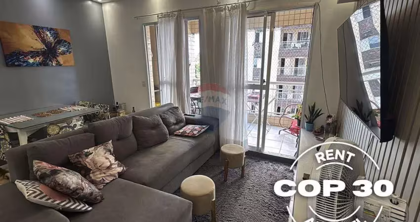Aluguel cop30 - apartamento no condomínio fit mirante do parque - 3 quartos (6 pessoas)