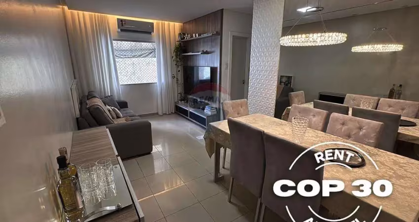 Aluguel cop30 - apartamento no condomínio residencial margarida ferreira - 2 quartos (4 pessoas)