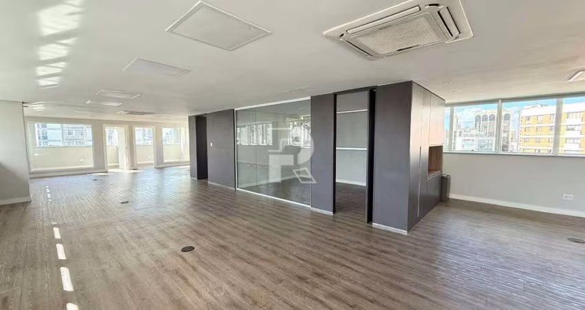 Andar corrido de 223m² na Savassi – estrutura completa com 8 vagas de garagem.