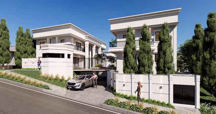Casas em Condomínio com 3 Quartos Sendo 1 Suíte 199m² Priv.  3 Vagas Livres e Espaço Gourmet Privativo no Pilarzinho