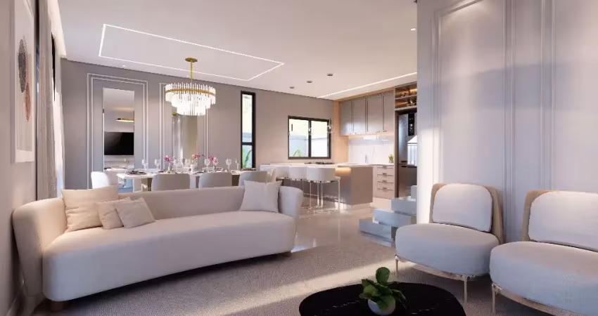 Casas 3 quartos sendo 1 suíte 199m² priv.  3 vagas livres em condomínio, quintal e espaço gourmet privativo