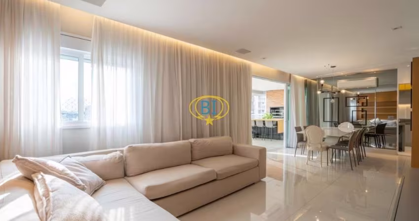 Apartamento de luxo com 2 suítes, 3 salas, varanda gourmet, com 171m², 4 vagas à venda no Tatuapé,  na imobiliária Buenos Jr Imóveis
