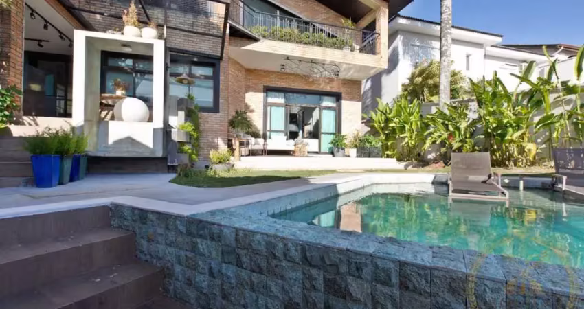 Casa alto padrão para venda em santana de parnaíba, alphaville, 4 suítes