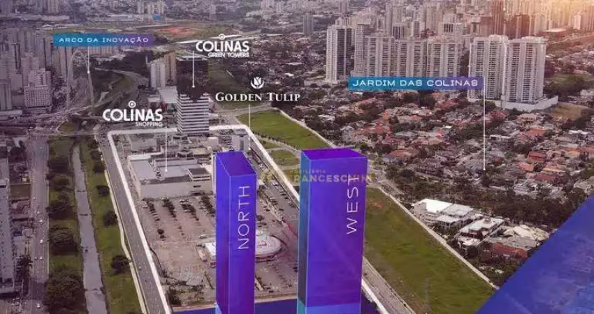 Oportunidade de repasse no kingdom tower - planta de 90m2 - sala ampliada e 02 suítes - jardim das colinas