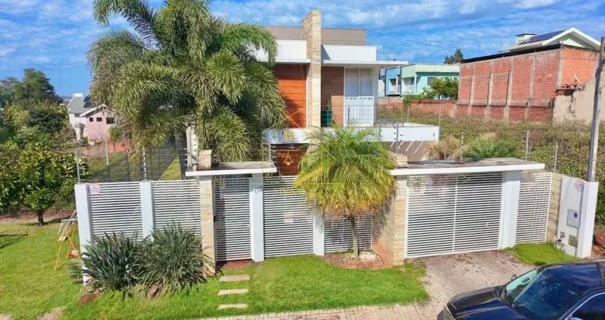 Alto padrão | sobrado com 4 dormitórios, piscina e terreno de 557m²