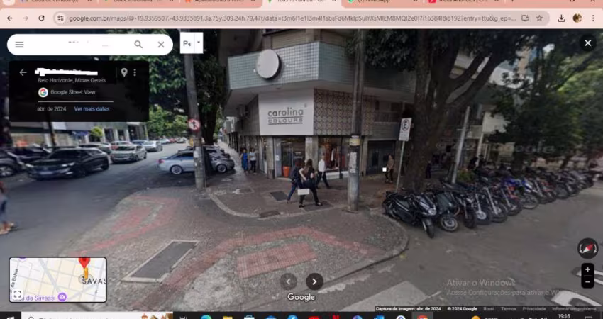Ponto comercial com 2 salas à venda na Rua Paraíba, Savassi, Belo Horizonte